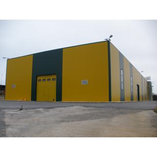 Κατασκευή βιομηαχανικού μεταλλικού κτιρίου της CLOBAL.